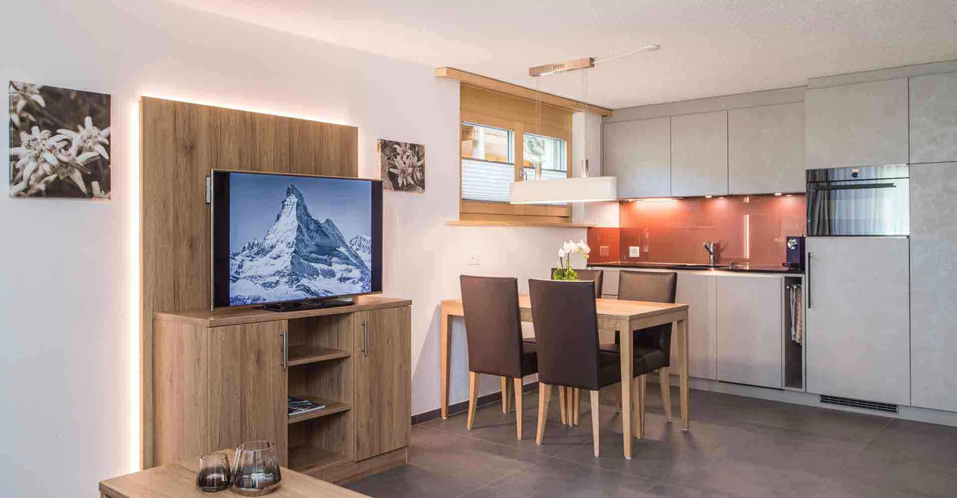 Appartement de vacances à Zermatt avec salon